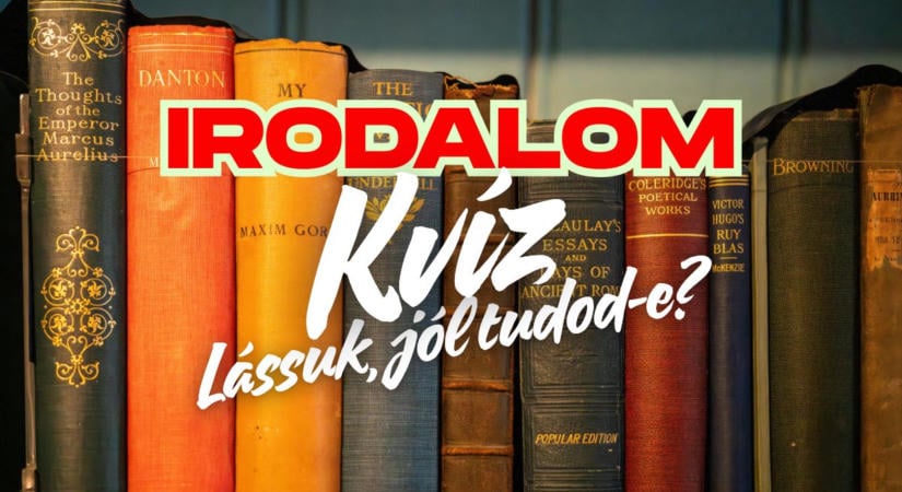Irodalom kvíz: Emlékszel még a részletekre, vagy összekevered a szereplőket?