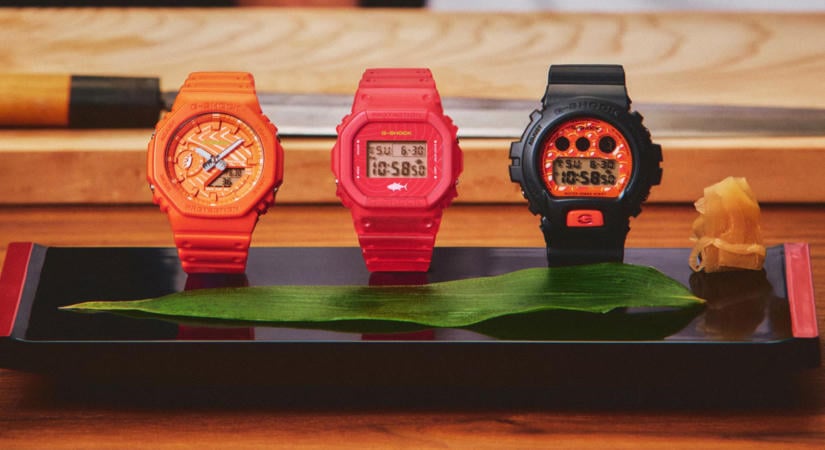 Szusit pakolt legújabb G-Shock óráira a Casio