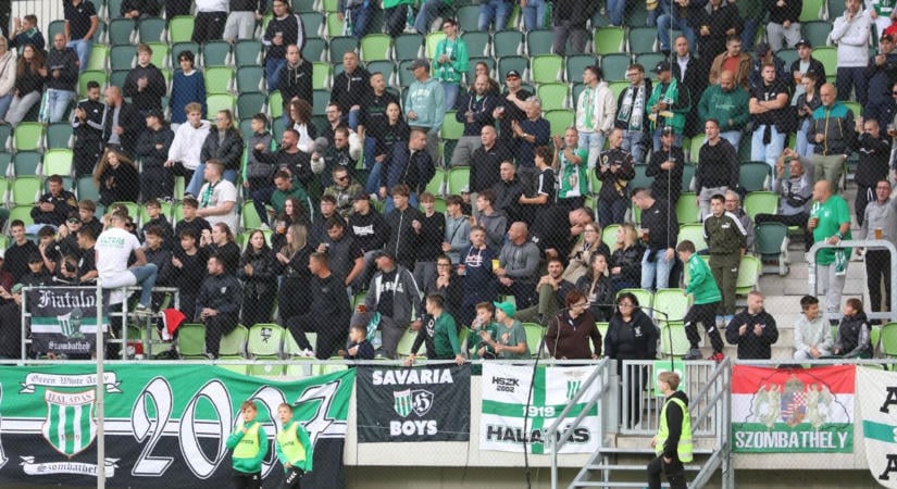 Haladás: így szurkolt, tombolt a zöld-fehér tábor Győrött - Videó