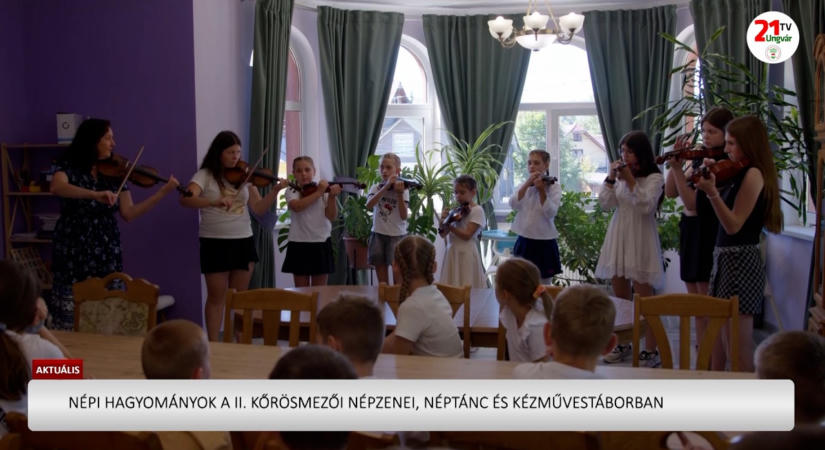 Aktuális (2026.08.01) - Népi hagyományok a II. Kőrösmezői Népzenei, Néptánc és Kézművestáborban (videó)