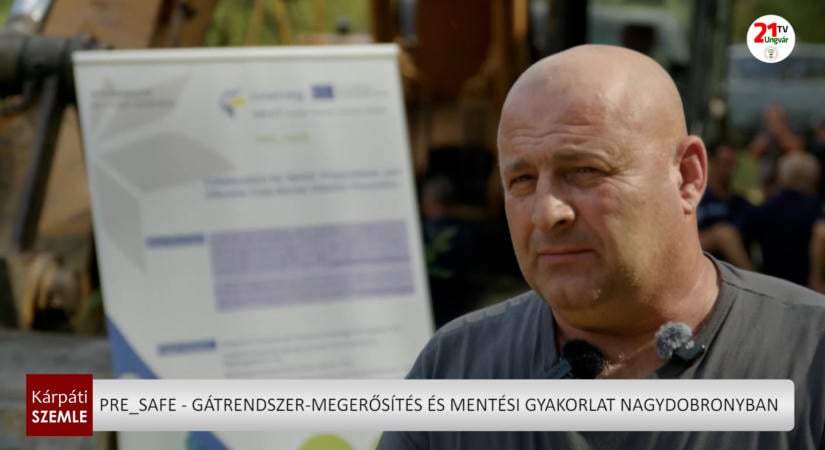 PRE_SAFE - gátrendszer-megerősítés és mentési gyakorlat Nagydobronyban (videó)