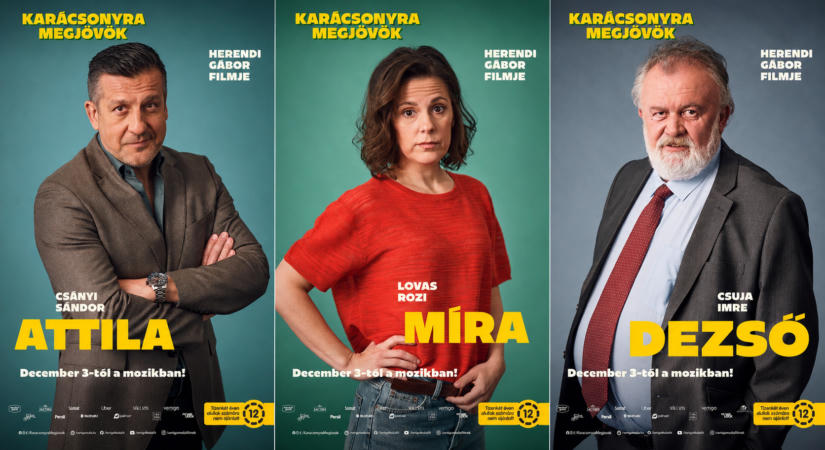 Végre megérkezett Herendi Gábor új karácsonyi filmjének friss előzetese: Csányi Sándor három gyerekkel marad egyedül