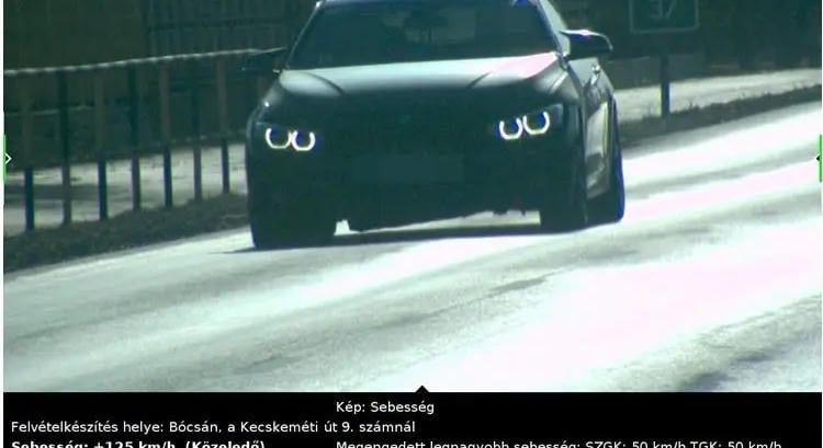 60 helyett 156 km/óra? A bírság sem volt gyenge!