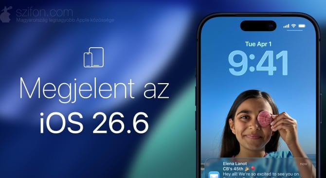 Megjelent az iOS 26.6 – hibajavítások, biztonsági frissítések, a Spotlight index optimalizálása