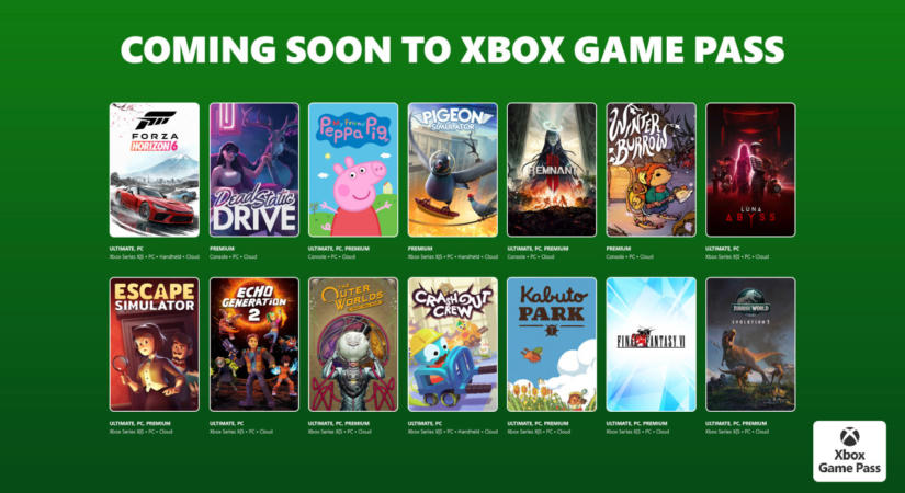 Xbox Game Pass: a 2026. augusztusi első frissítés