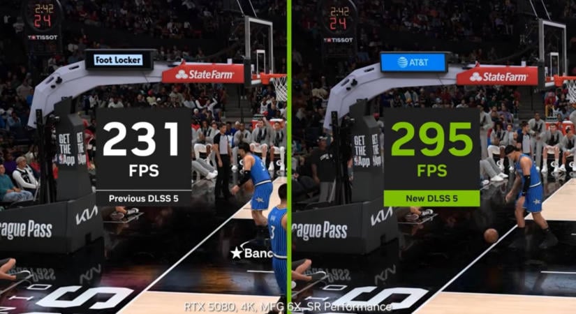 Duplájára gyorsította az Nvidia a DLSS 5-öt, és csökkentette memóriaigényét is