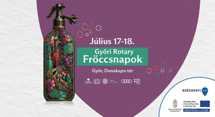 Idén is várják a bor és fröccs szerelmeseit a Győri Rotary Fröccsnapokra