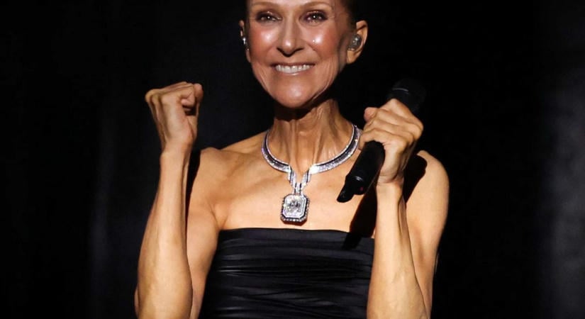 Céline Dion elsírta magát a színpadon