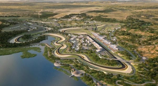 Fotón az új ruandai F1-es pálya látványterve