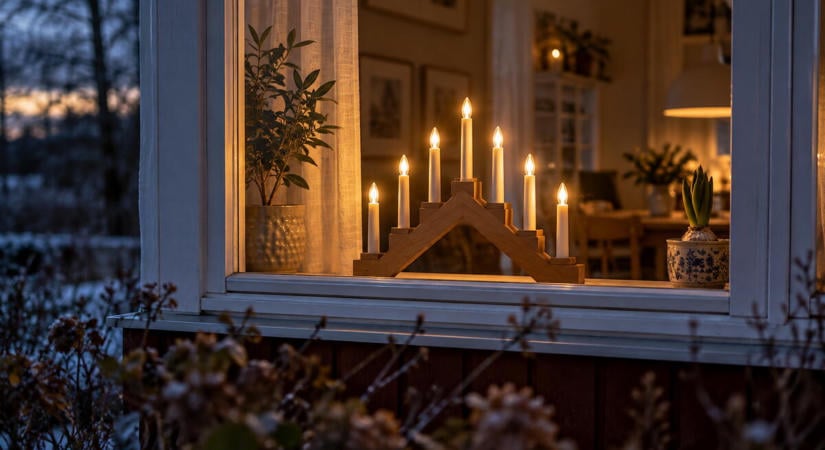 Ezért világít hét gyertya a svéd ablakokban novemberben: különös történet áll mögötte