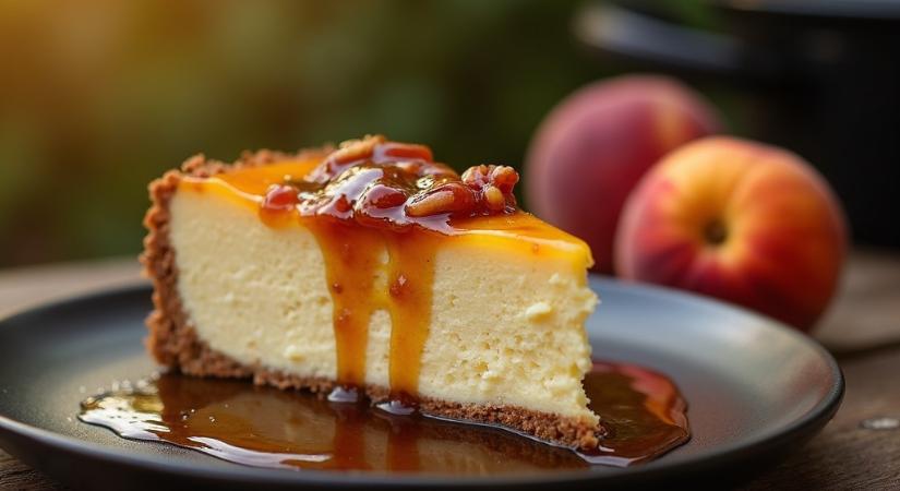 Füstölt juharszirupos pekándiós sajttorta