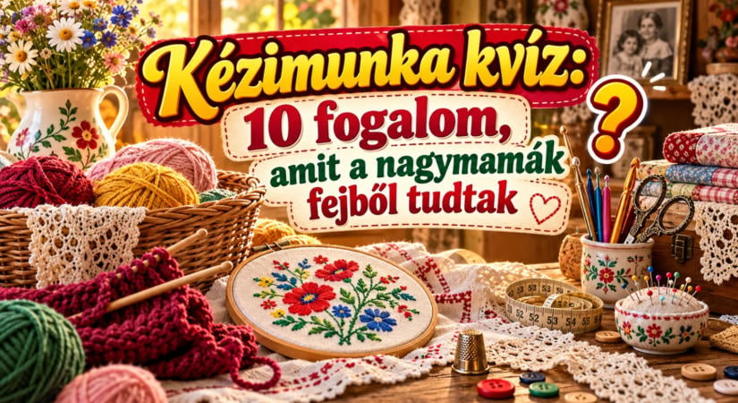 Kézimunka kvíz: 10 fogalom, amit a nagymamák fejből tudtak