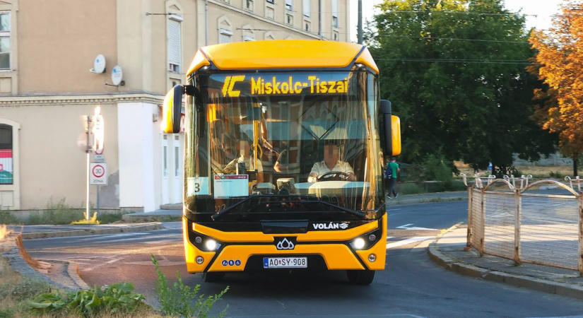 Hetekig pótlóbusz közlekedik Miskolc és Hidasnémeti között