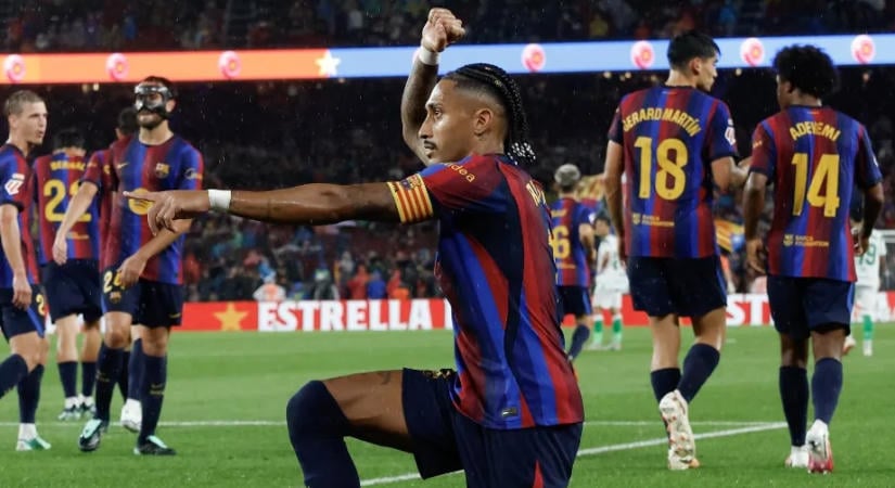 Szakadó esőben gálázott a Barcelona