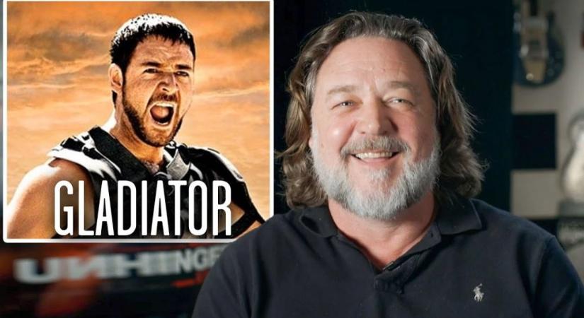Russell Crowe nevetgélve mesél emlékezetes szerepeiről