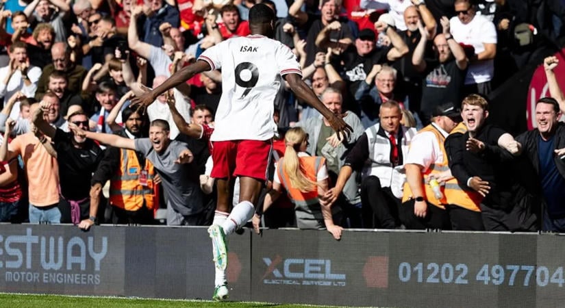 Isak gólja döntött, szoros meccsen gyűrte le Tóth Alexéket a Liverpool