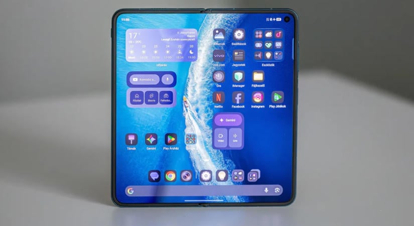 Vivo X Fold6: 200 MP-es kamerát és brutális akkumulátort kapott a hajlítható óriástelefon