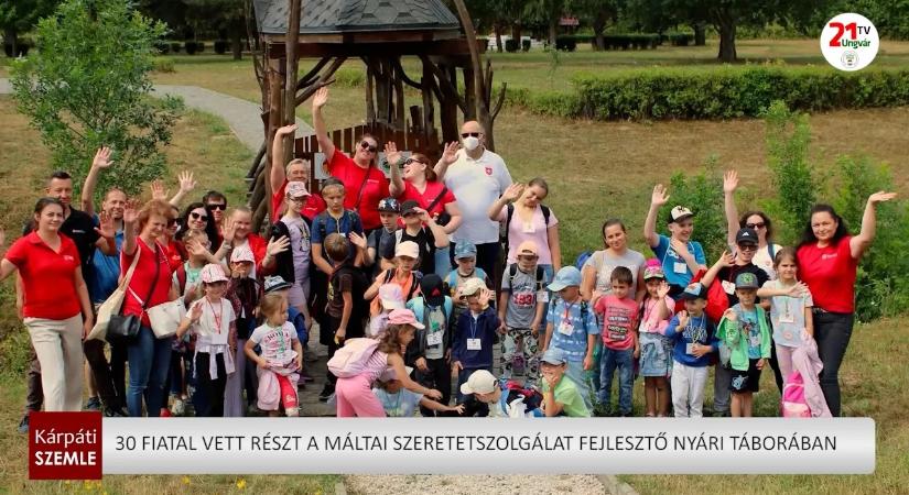 30 fiatal vett részt a Máltai Szeretetszolgálat fejlesztő nyári táborában (videó)