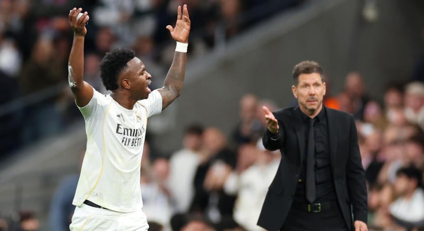 Diego Simeone egyetlen szóval reagált Vinícius Júnior eltiltására