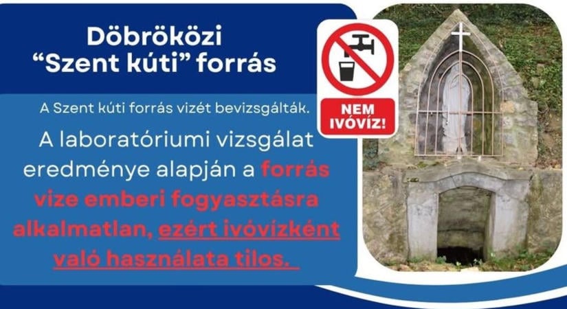 Figyelmeztetést adtak ki – ne igyon a vízből, veszélyes a forrás!