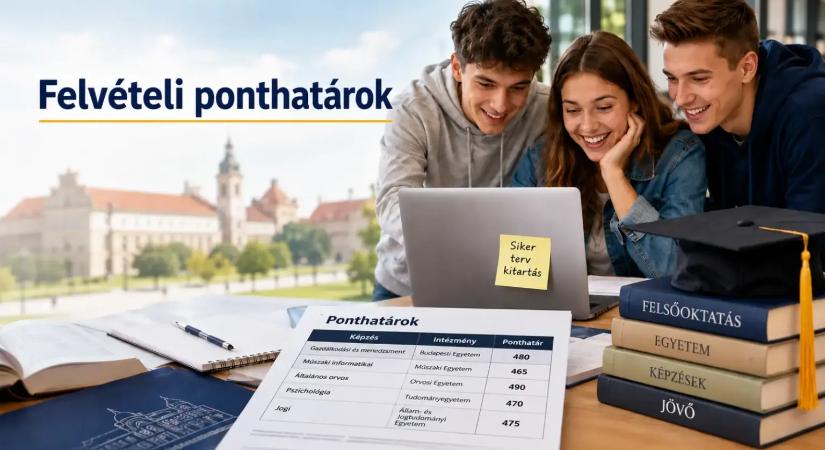 Megjelentek a 2026-os felvételi ponthatárok – itt a kereső