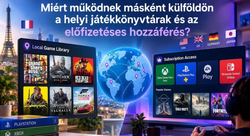 Miért működnek másként külföldön a helyi játékkönyvtárak és az előfizetéses hozzáférés?