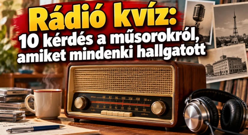 Rádió kvíz: 10 kérdés a műsorokról, amiket mindenki hallgatott