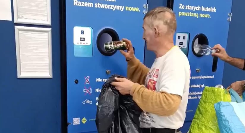 Tíz órán át pakolta az automatába: több mint 11 ezer palackot váltott vissza egy férfi