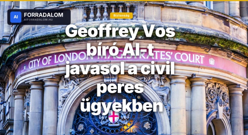 Geoffrey Vos bíró AI-t javasol a civil peres ügyekben