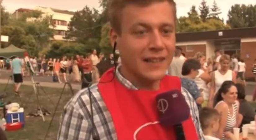 Újra elment a bajai Halfőző Fesztiválra az M1 korábbi riportere, aki anno bódult állapotban élőzött az eseményről