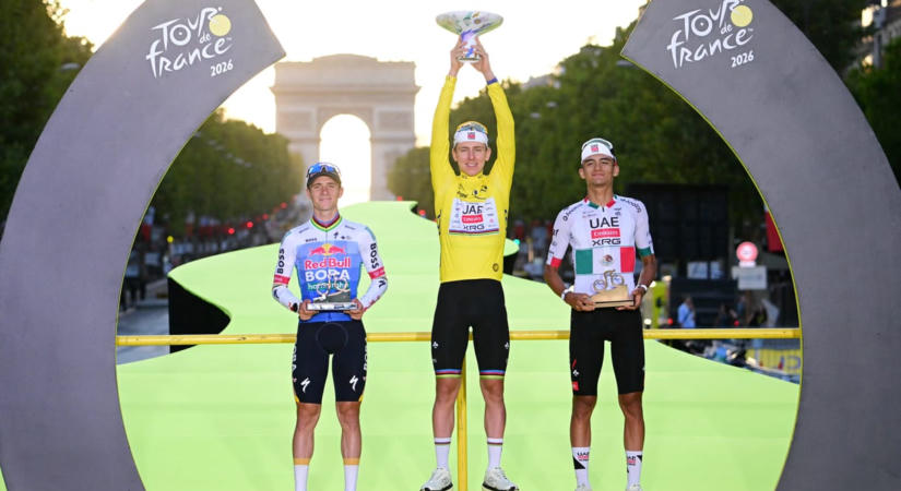 Pogacar ötödször is megnyerte a Tour de France-ot (videóval)