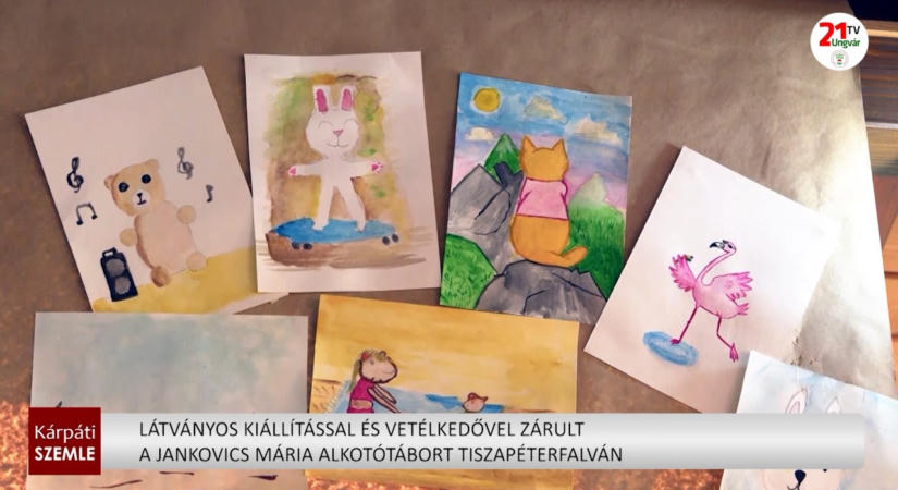 Látványos kiállítással és vetélkedővel zárult a Jankovics Mária Alkotótábort Tiszapéterfalván (videó)