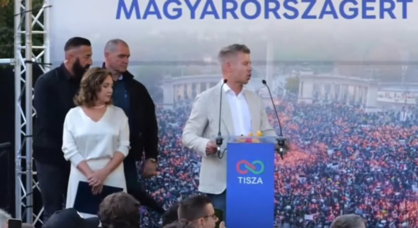 Balhé Magyar Péter országjárásán, próbálták megdobni a miniszterelnököt