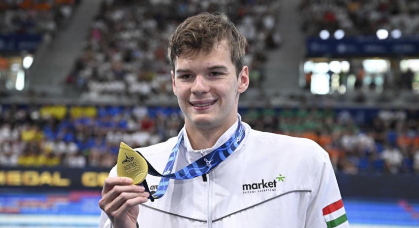Kós Hubert Európa-bajnok 200 méteres hátúszásban