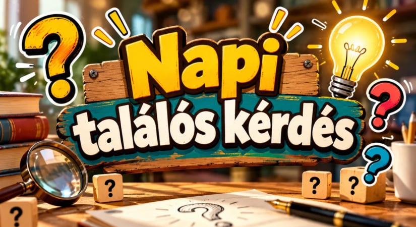 Napi találós kérdés: 5 másodperc alatt bökj a jó válaszra!
