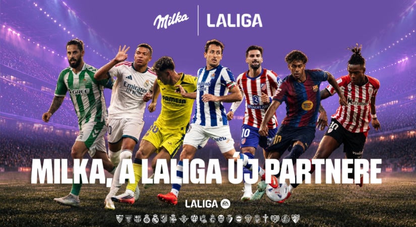 A Milka Magyarországon, Szlovákiában és Csehországban is a LALIGA hivatalos szponzora lesz