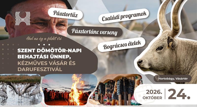 Behajtási ünnep és darufesztivál várja a családokat szombaton Hortobágyon