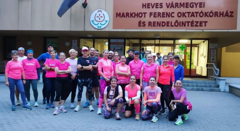 Több mint sport: Egészségműhely-futás Egerben a mellrák megelőzéséért