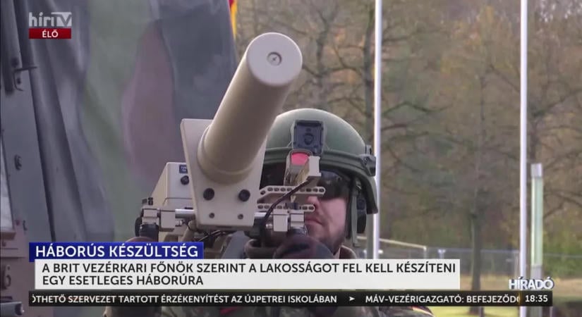 Brit vezérkari főnök: A lakosságot fel kell készíteni egy esetleges háborúra