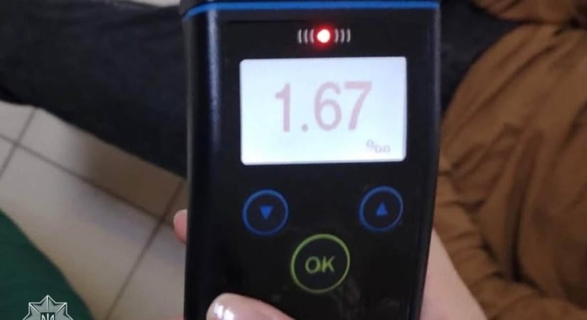 Több mint 58 ezer hrivnyás bírságot kapott egy ittas Volkswagen-sofőr Ungváron