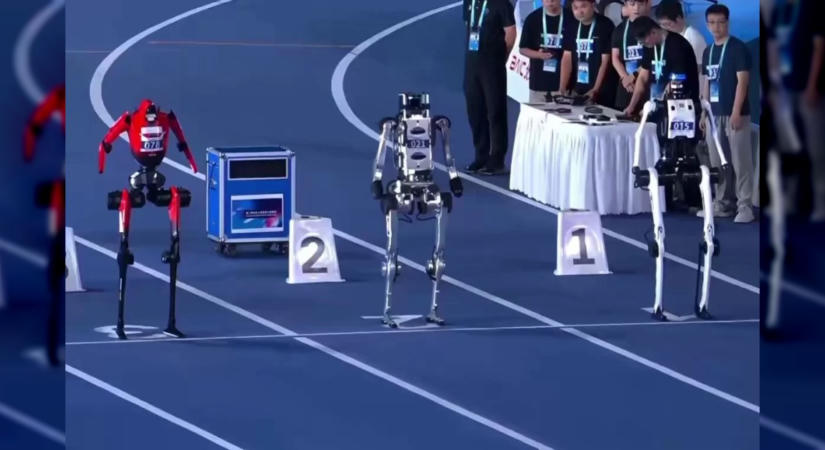 Új világcsúcs: egy kínai robot megdöntötte Usain Bolt 100 méteres rekordját – VIDEÓ