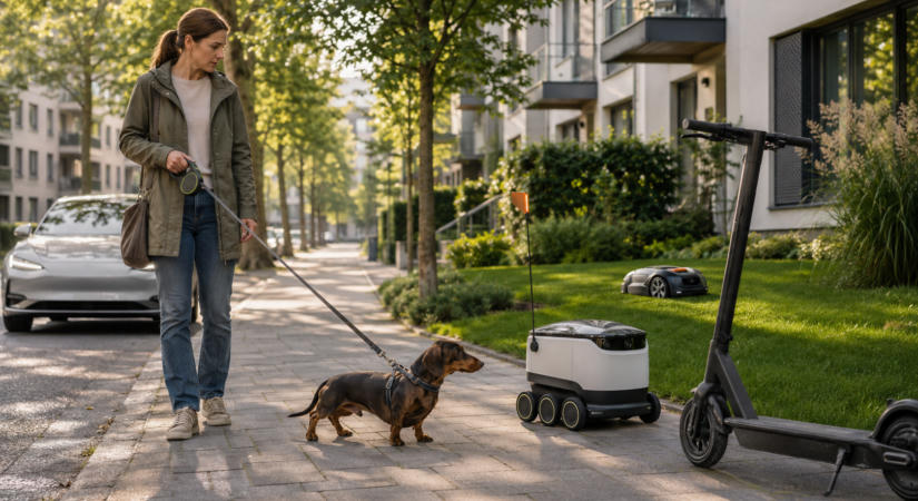 Önvezető autó, roller, robotfűnyíró: érti-e a modern város, hogy kutyák is élnek benne?