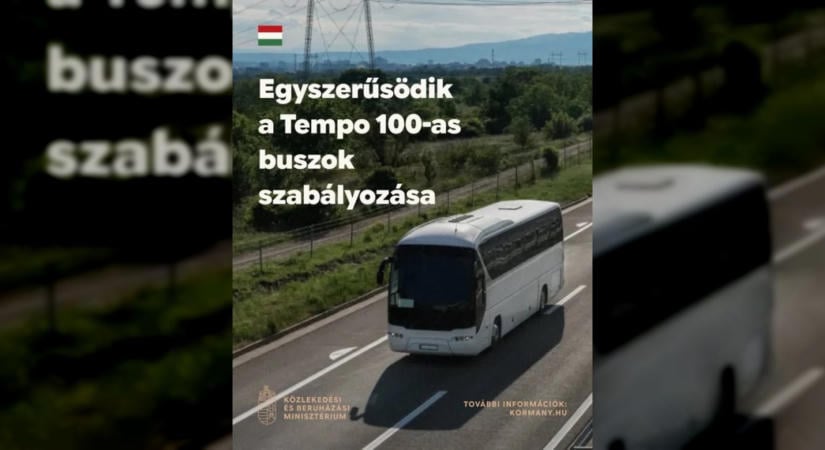 Egyszerűsödik a Tempo 100-as buszok engedélyezési rendszere