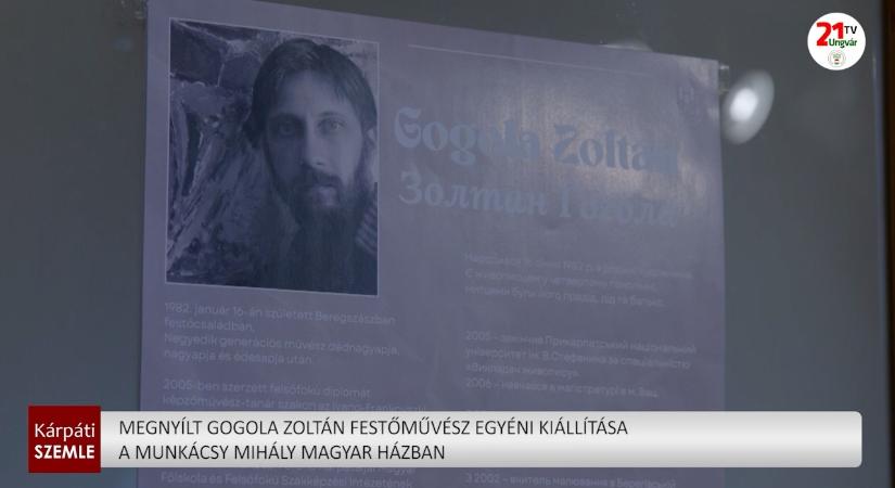 Megnyílt Gogola Zoltán festőművész egyéni kiállítása a Munkácsy Mihály Magyar Házban (videó)