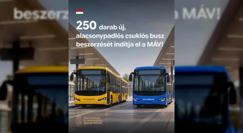Vitézy Dávid: 250 új csuklós buszt szerez be a MÁV a közlekedés fejlesztésére