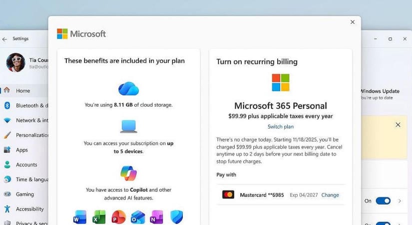 Előfizetési funkciót rak a Windows 11 Start menüjébe a Microsoft