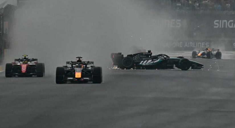 Ütközések és rekordkiesők, káoszba torkollott a Forma-1-es sprintfutam