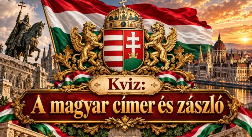 Kvíz: A magyar címer és zászló