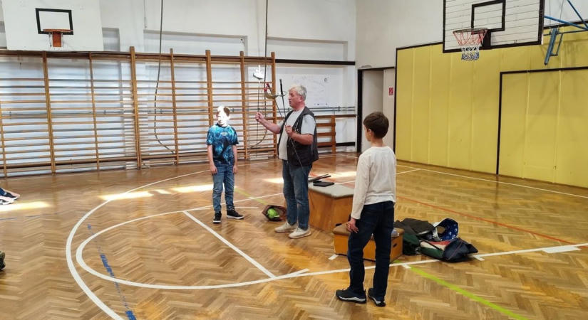 Olimpiai bajnok látogatott a kaposvári iskolába