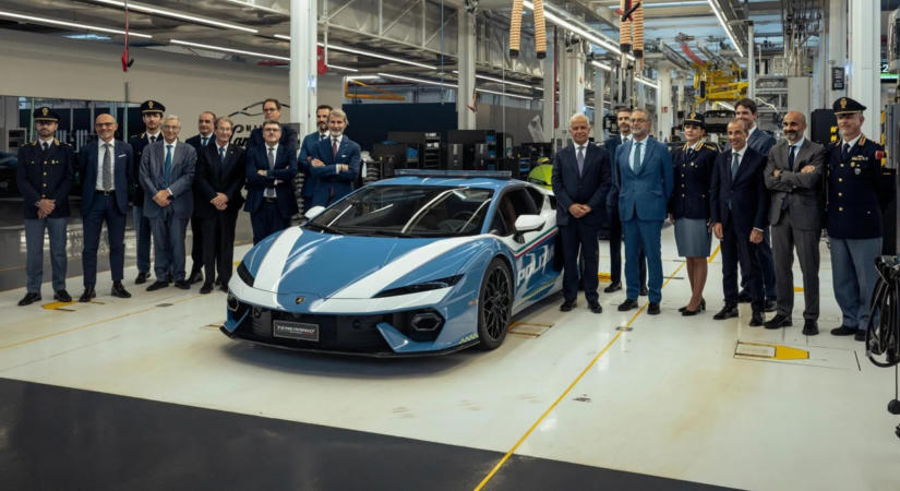 Amikor minden másodperc számít: 920 lóerős Lamborghini rendőrautó készült